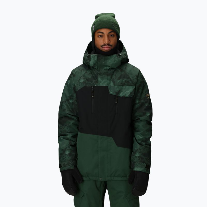 Geacă de snowboard pentru bărbați 686 Geo Insulated moss green colorblock