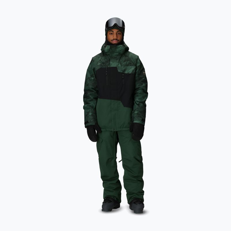 Geacă de snowboard pentru bărbați 686 Geo Insulated moss green colorblock 2