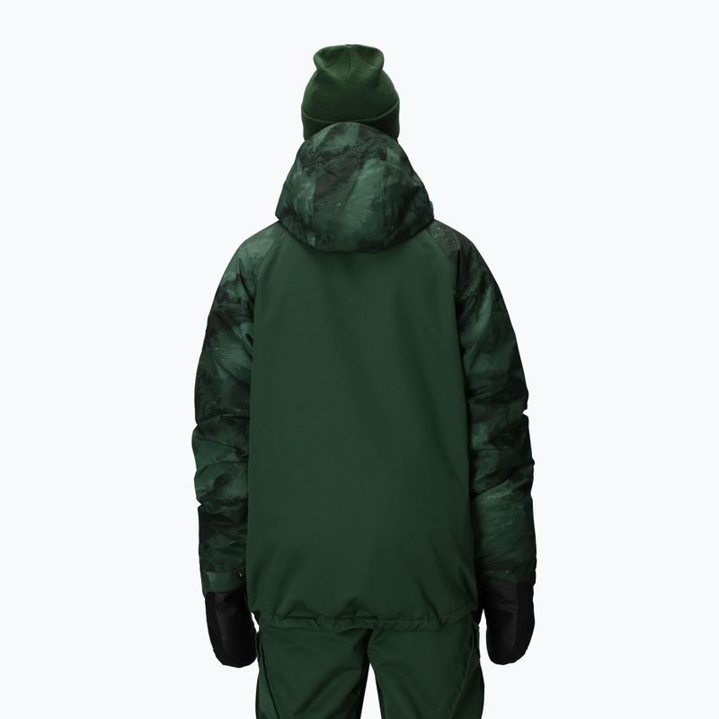 Geacă de snowboard pentru bărbați 686 Geo Insulated moss green colorblock 3