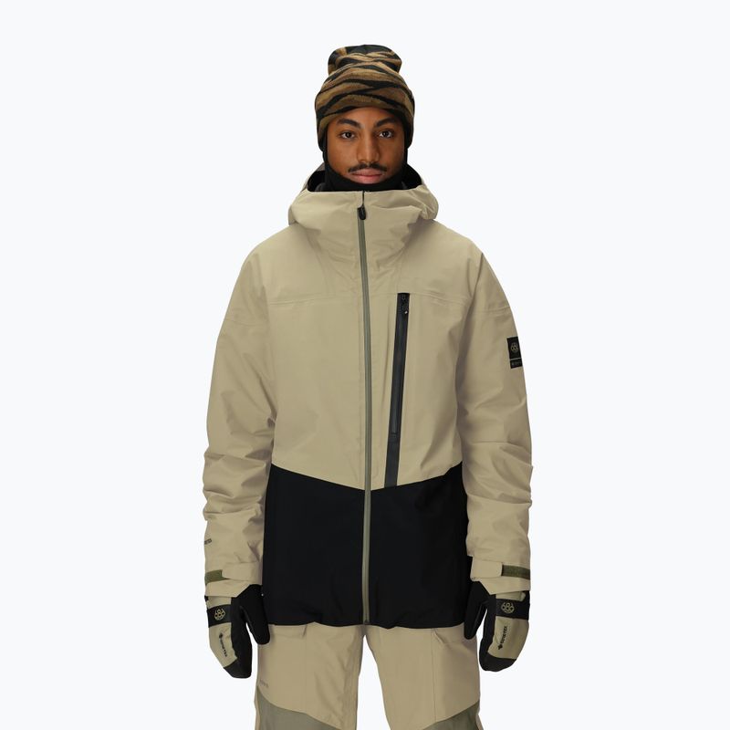 Geacă de snowboard pentru bărbați 686 Gore-Tex GT Thermagraph sage colorblock