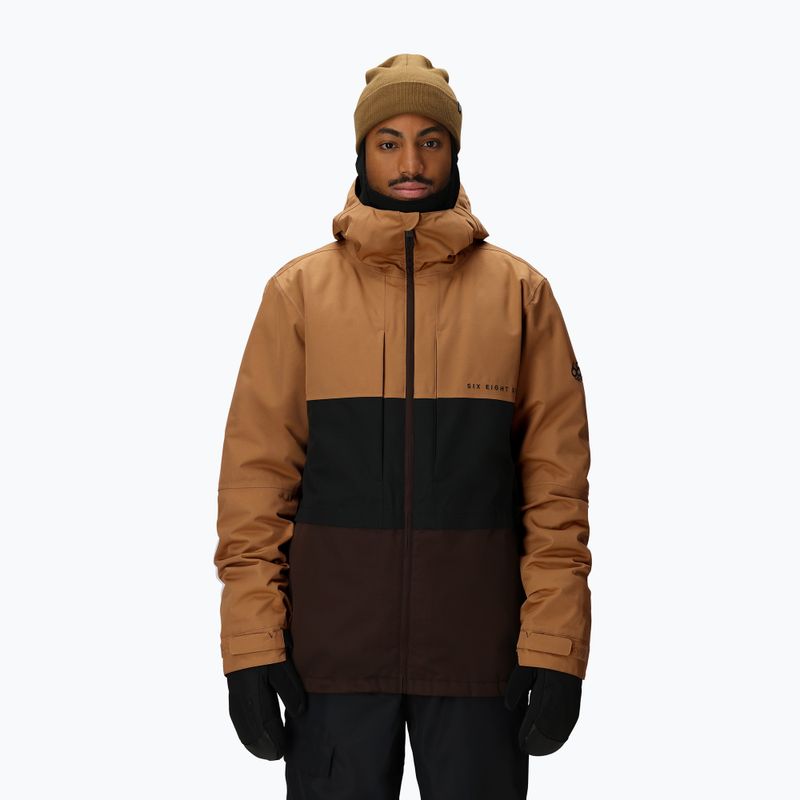 Geacă de snowboard pentru bărbați 686 Smarty 3IN1 Form caramel colorblock 6