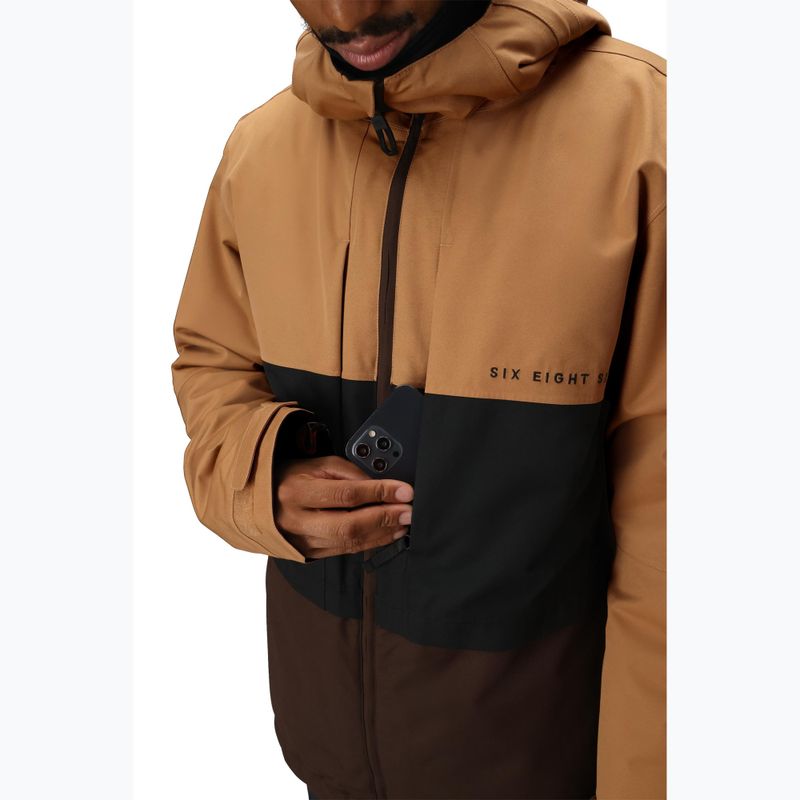 Geacă de snowboard pentru bărbați 686 Smarty 3IN1 Form caramel colorblock 8