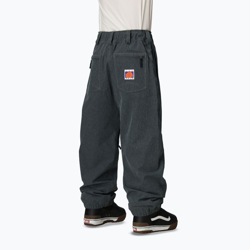 Pantaloni de snowboard pentru bărbați 686 Deconstructed Dojo navy denim 3