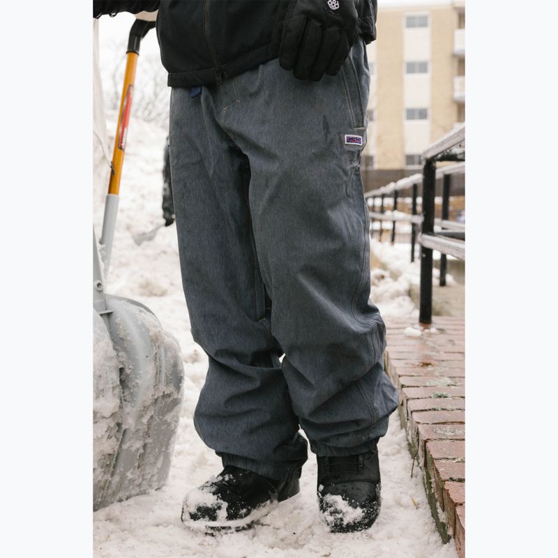 Pantaloni de snowboard pentru bărbați 686 Deconstructed Dojo navy denim 13