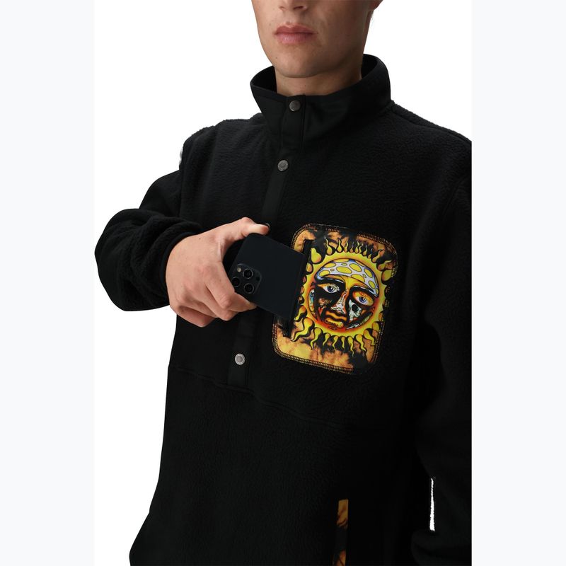 Bluză fleece de snowboard pentru bărbați 686 Tioga Sherpa Fleece sublime black 4