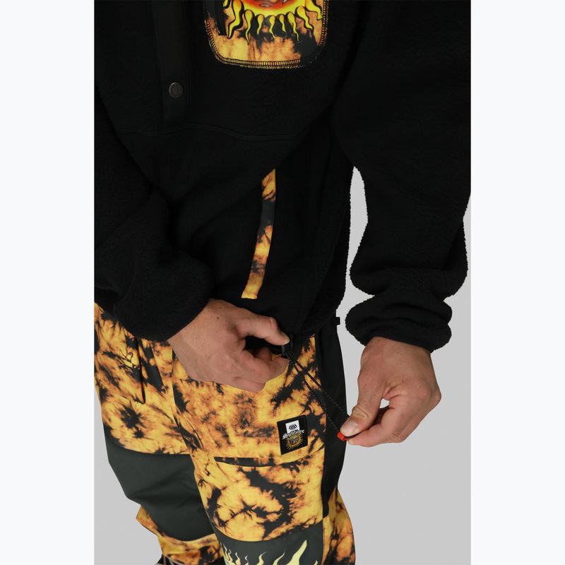Bluză fleece de snowboard pentru bărbați 686 Tioga Sherpa Fleece sublime black 5