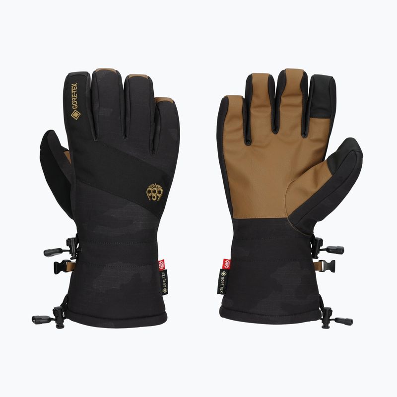 Mănuși de snowboard pentru bărbați 686 Gore-Tex Linear black camo