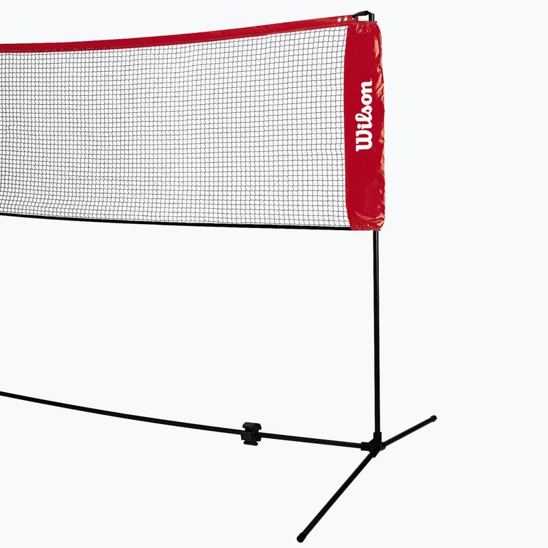 Plasă de tenis Wilson Starter Ez Tennis Net 6,1 m negru/roșu 2