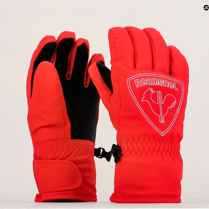 Rossignol Jr Rooster G sport roșu pentru copii mănuși de schi pentru copii 6