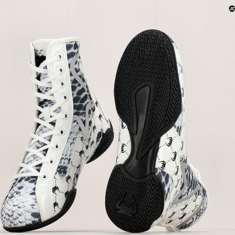 Venum Snake cizme de box alb 8