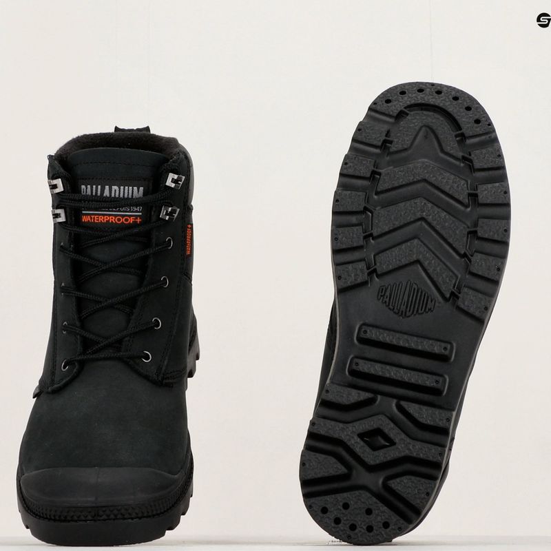 Palladium Pampa SHIeld WP+ LUX negru/negru ghete Palladium 15