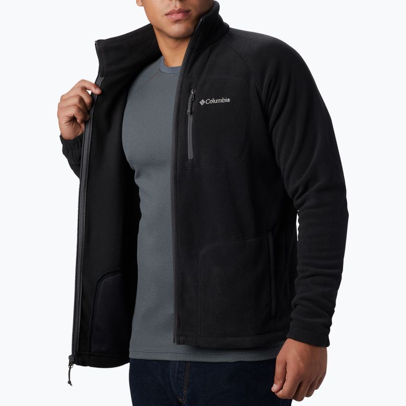 Columbia Fast Trek II FZ 010 Hanorac fleece pentru bărbați negru 1420421 5