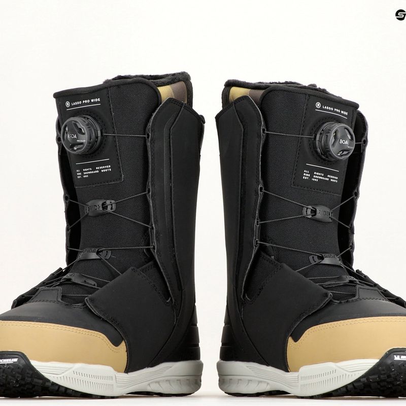 Încălțăminte de snowboard pentru bărbați RIDE Lasso Pro Wide black 13