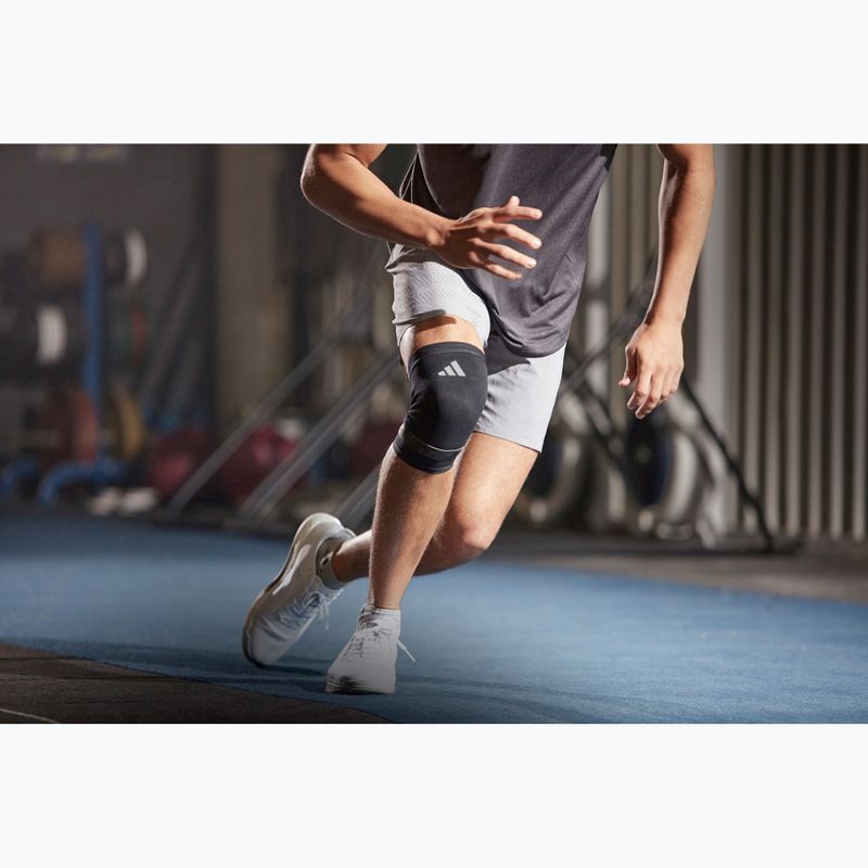 Bandă compresivă pentru genunchi adidas Performance Knee Support black/ white 4