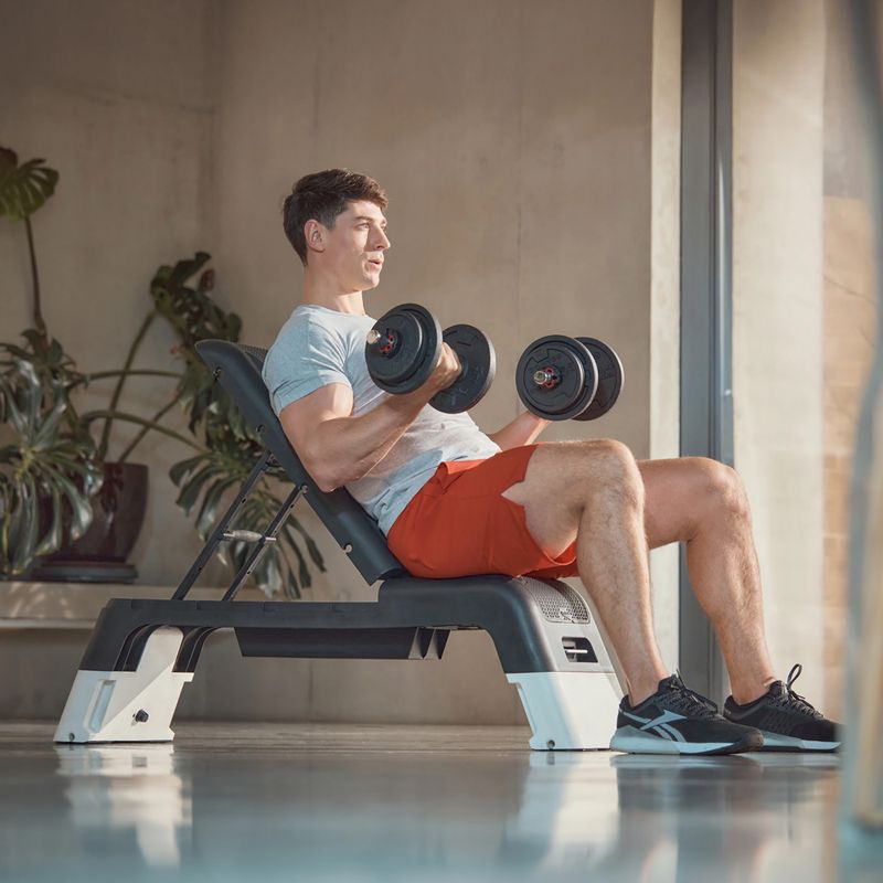 Step multifuncțional Reebok Deck white 13