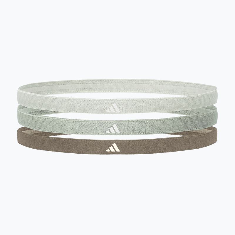 Bentiță Adidas Hairbands 3buc. linen green/silver green/olive