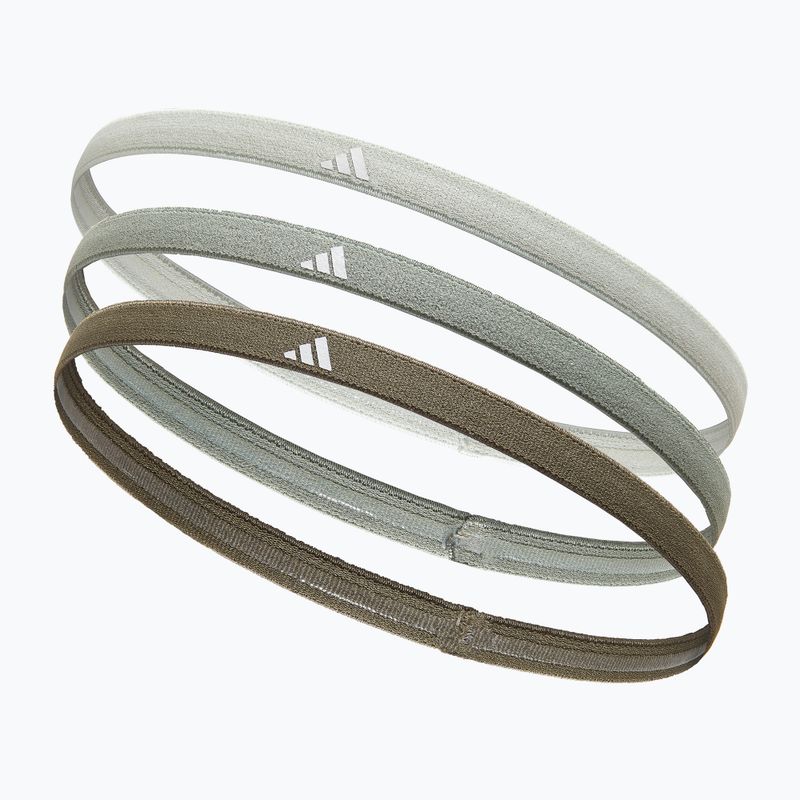 Bentiță Adidas Hairbands 3buc. linen green/silver green/olive 2