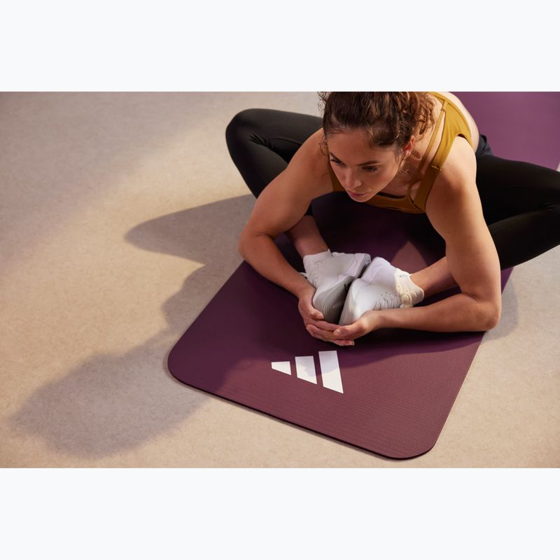 Covoraș fitness adidas Fitness 7 mm maroon 8