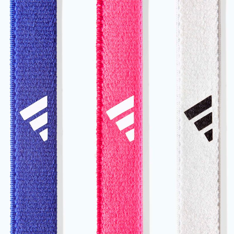 Bentițe adidas Hairbands 3 pack lucid blue/lucid pink/white 3