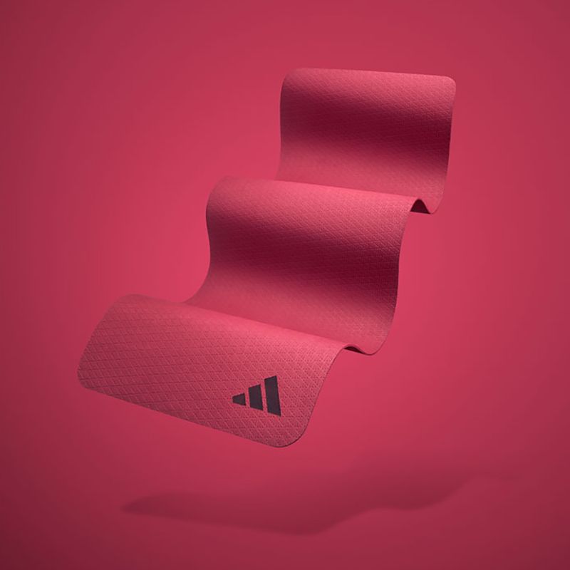 Covoraș fitness adidas Yoga 6 mm collegiate burgundy 9