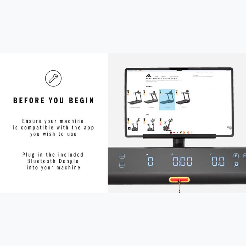 Bandă de alergare electrică adidas T-1 Folding Treadmill black 15