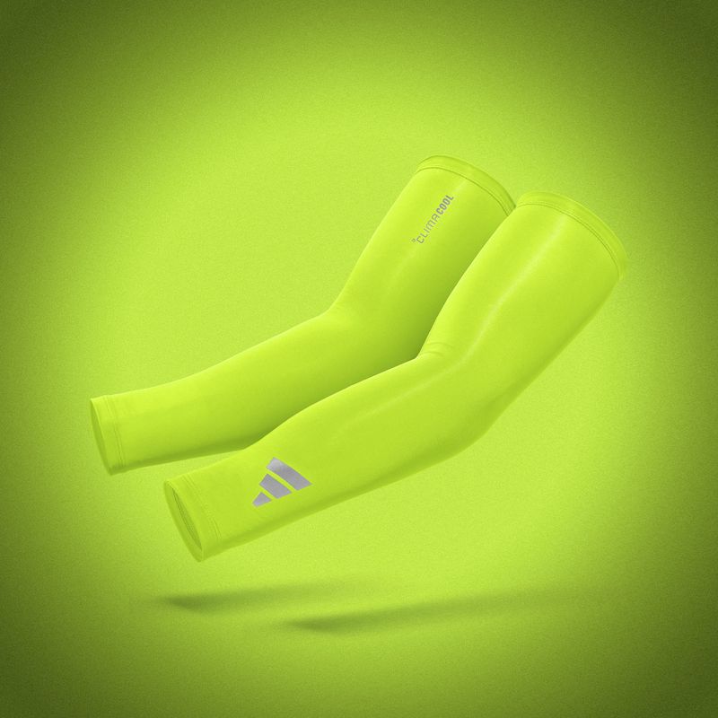 Manșete compresive adidas Climacool Compression Arm Sleeves lucid lemon 5