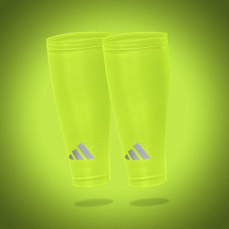 Benzi compresive pentru gambe adidas Climacool Compression Calf Sleeves lucid lemon 6
