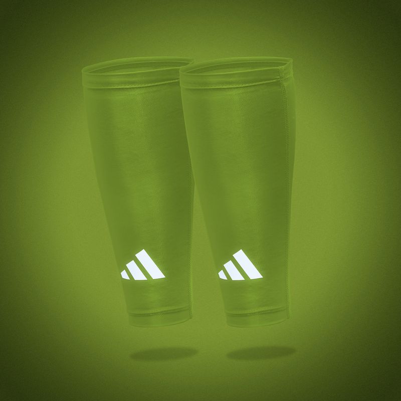 Benzi compresive pentru gambe adidas Climacool Compression Calf Sleeves lucid lemon 7