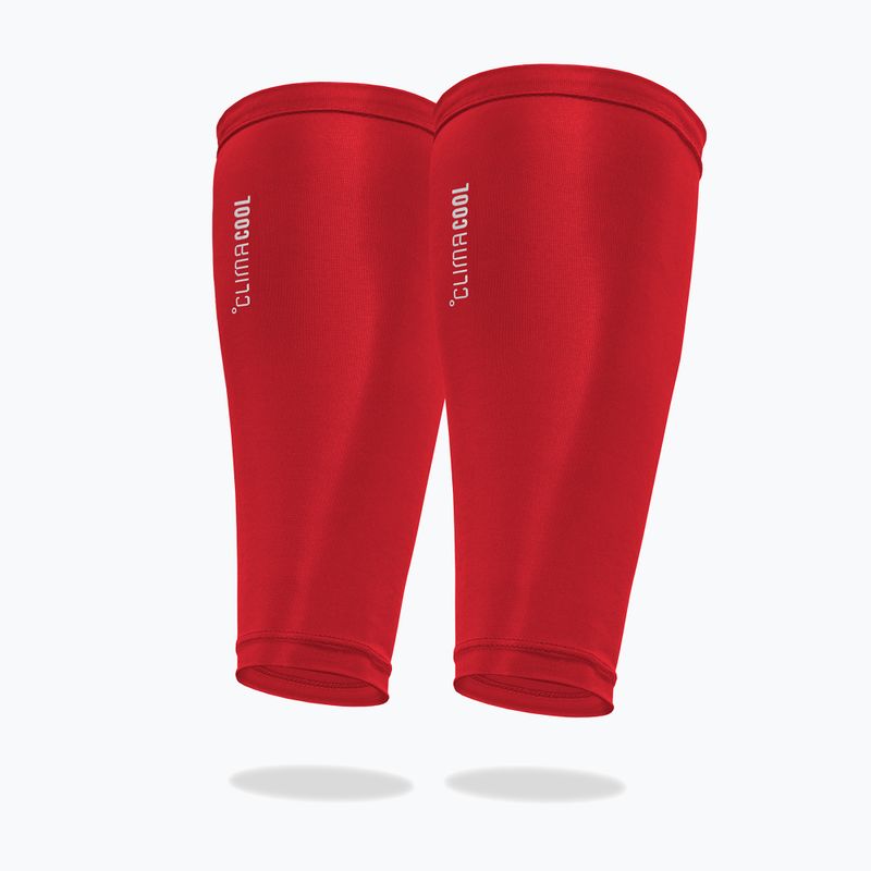 Benzi compresive pentru gambe adidas Climacool Compression Calf Sleeves true red 2