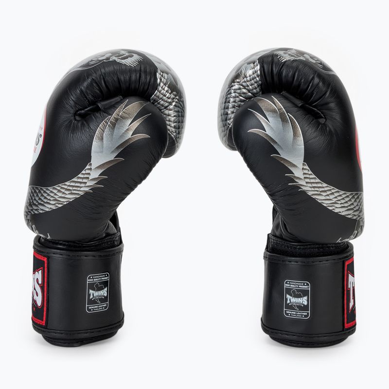 Mănuși de box Twins Special FBGVL3-23 Dragon silver 4
