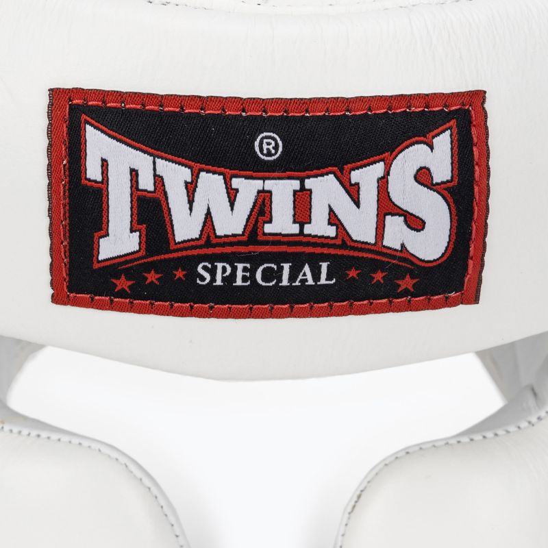 Cască de box Twins Special Sparingowy white 4