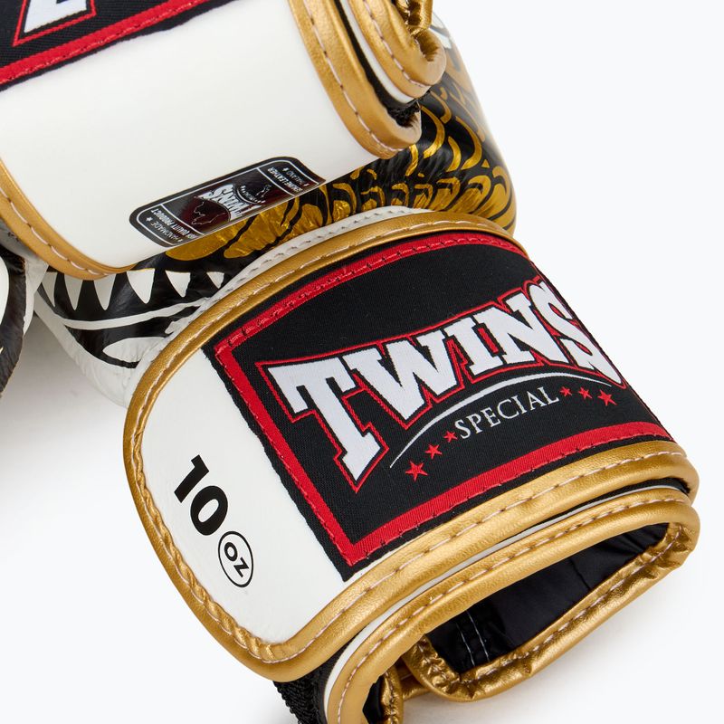 Mănuși de box Twins Special Fancy FBGVL3-52 white/gold 5