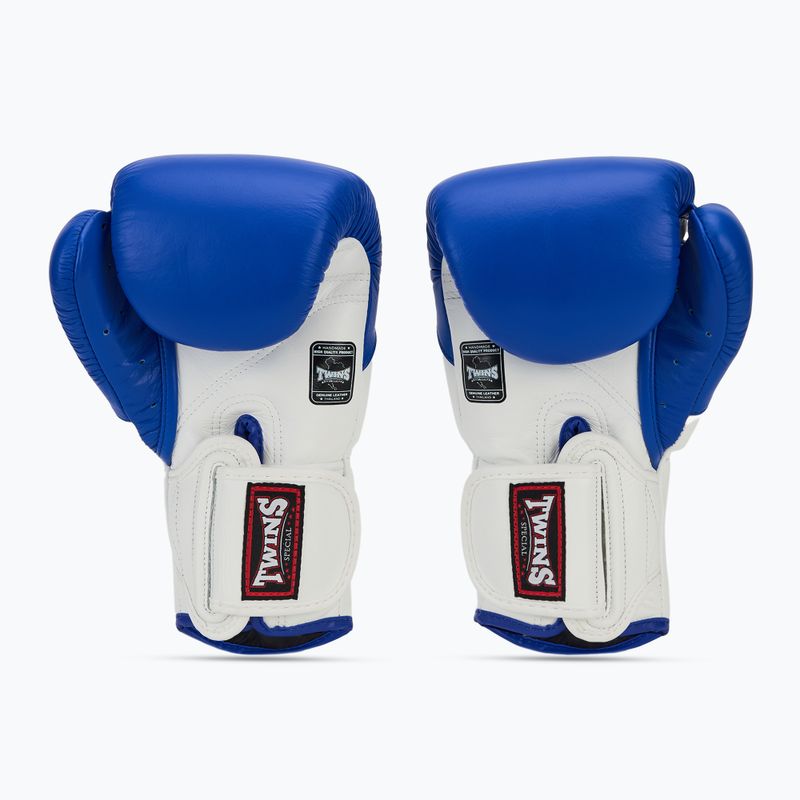 Mănuși de box Twins Special BGVL6 white/blue 2