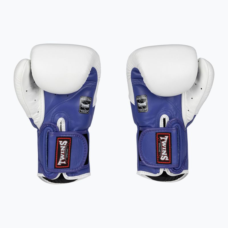 Mănuși de box Twins Special BGVL6 white/blue 2
