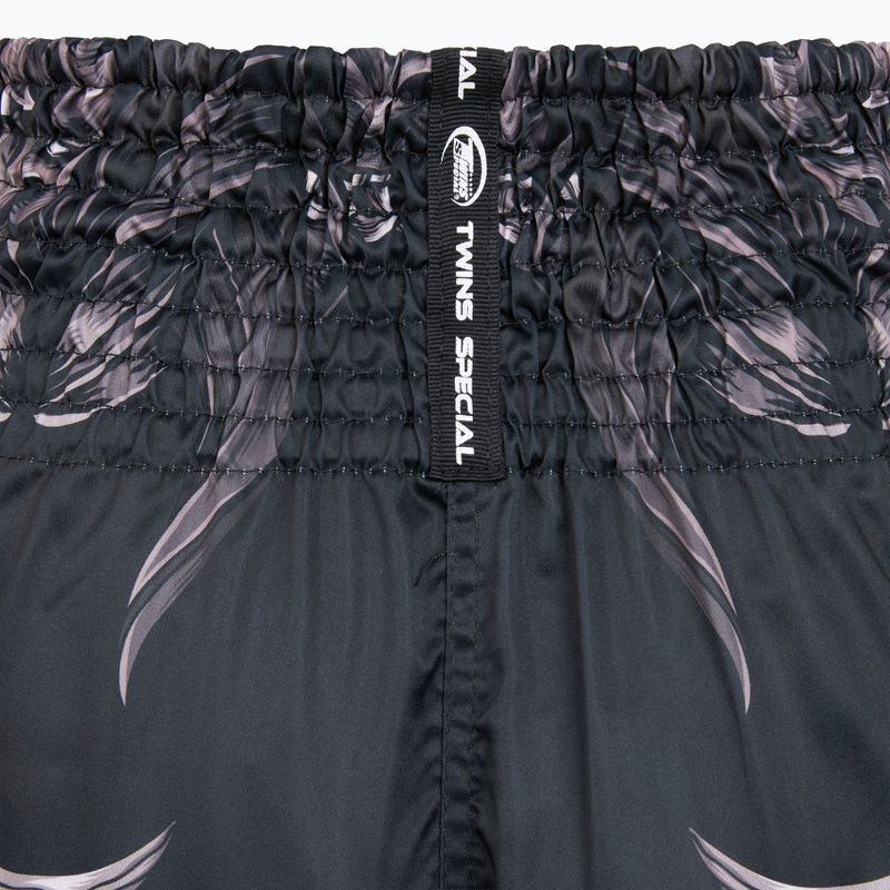 Pantaloni scurți de antrenament Twins Special Muay Thai Twins Kabuki black/white/red 4