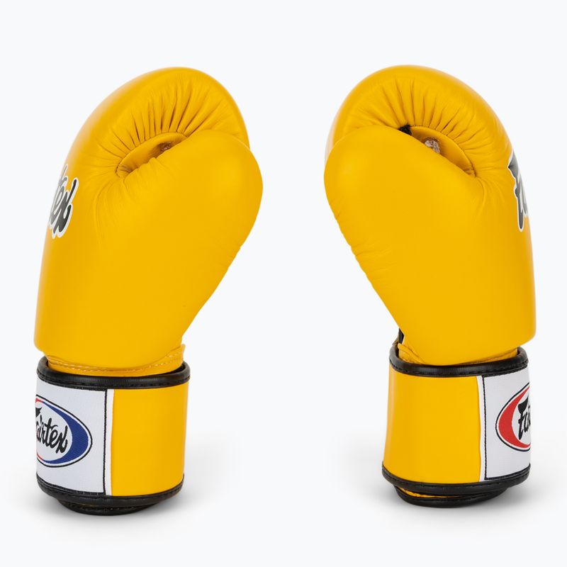 Mănuși de box Fairtex Universal "Tight-Fit" Design yellow 4