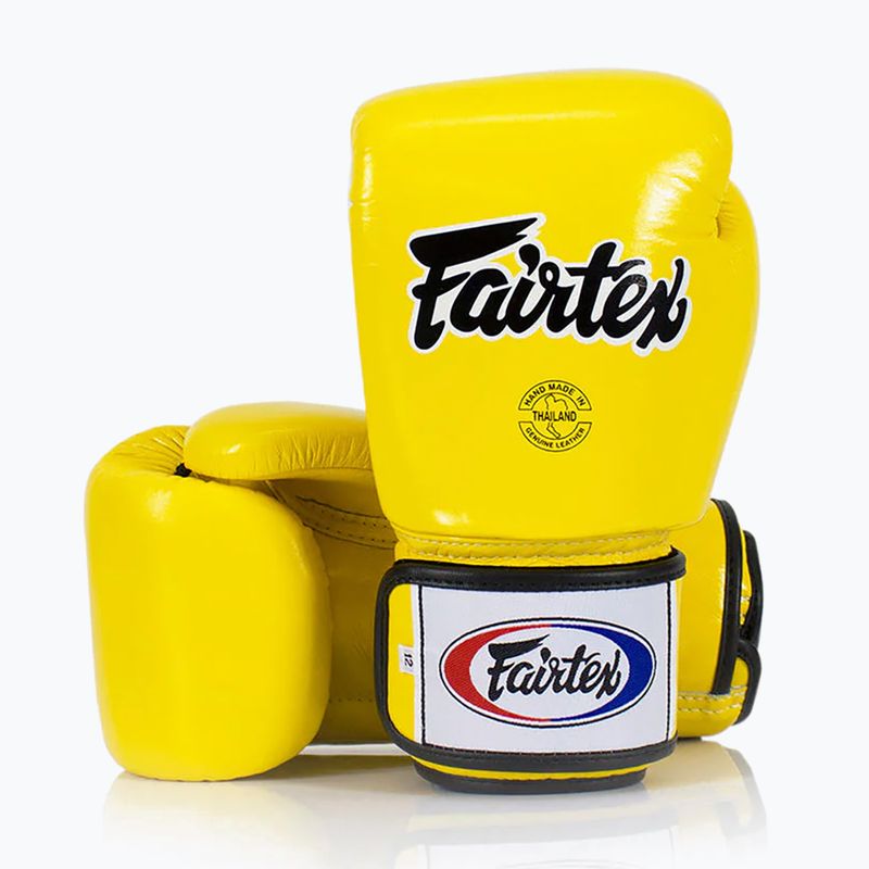 Mănuși de box Fairtex Universal "Tight-Fit" Design yellow 2