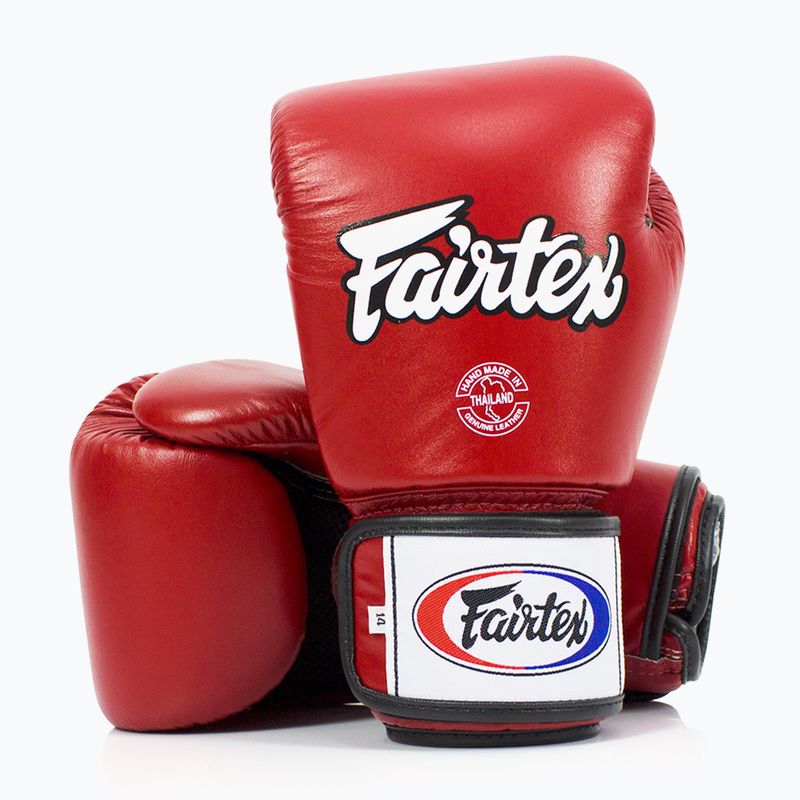 Fairtex Universal respirabil roșu mănuși de box 4