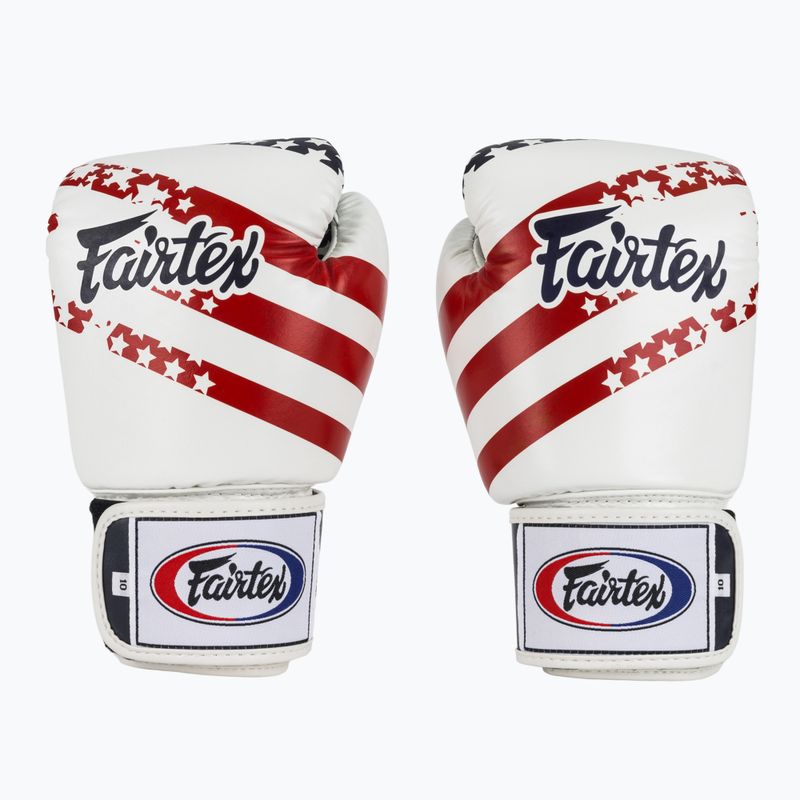 Mănuși de box Fairtex Universal "Tight-Fit" Design USA white 2