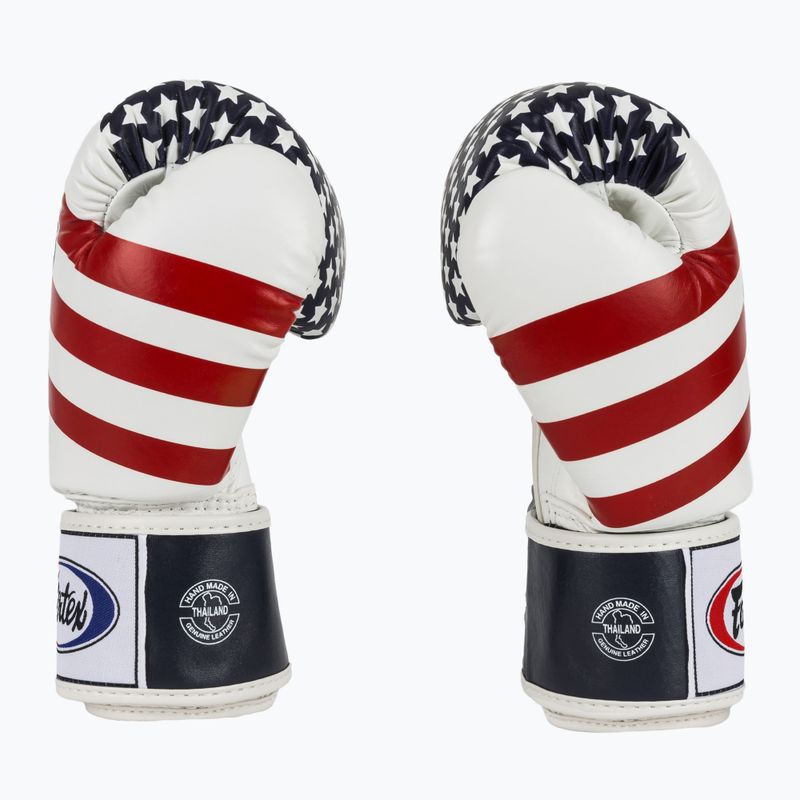 Mănuși de box Fairtex Universal "Tight-Fit" Design USA white 4