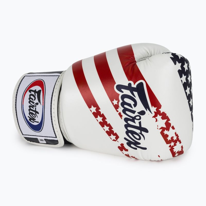 Mănuși de box Fairtex Universal "Tight-Fit" Design USA white 5