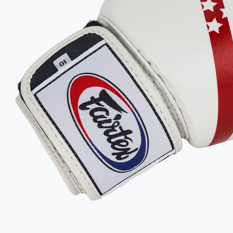 Mănuși de box Fairtex Universal "Tight-Fit" Design USA white 6