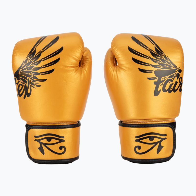 Mănuși de box Fairtex Universal "Tight-Fit" Design Falcon gold 2