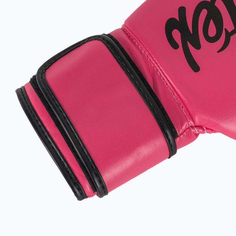 Mănuși de box Fairtex Microfiber pink/black 6