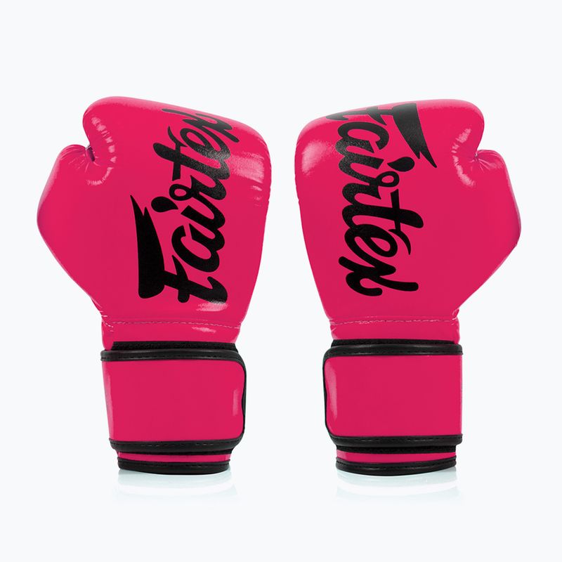 Mănuși de box Fairtex Microfiber pink/black