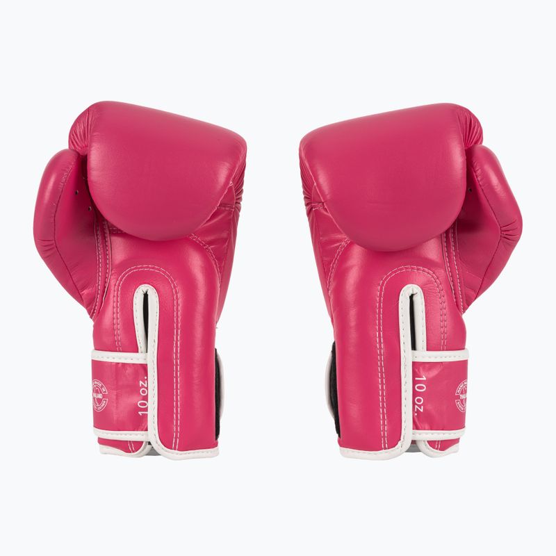 Mănuși de box Fairtex Microfiber pink/white 3