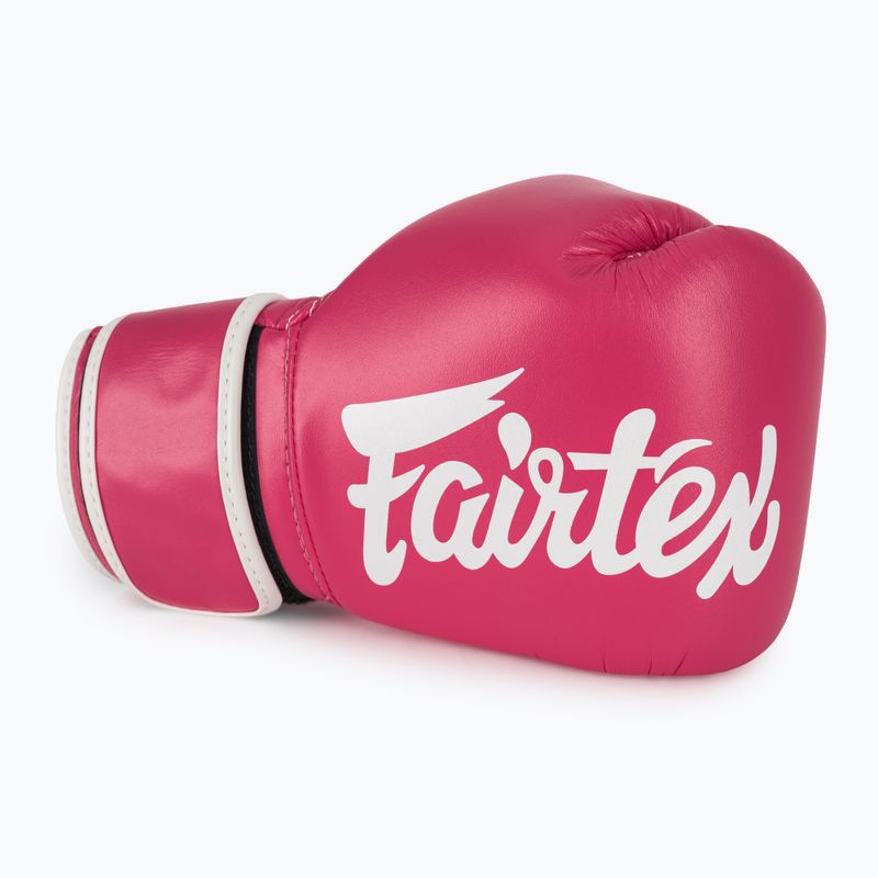 Mănuși de box Fairtex Microfiber pink/white 5