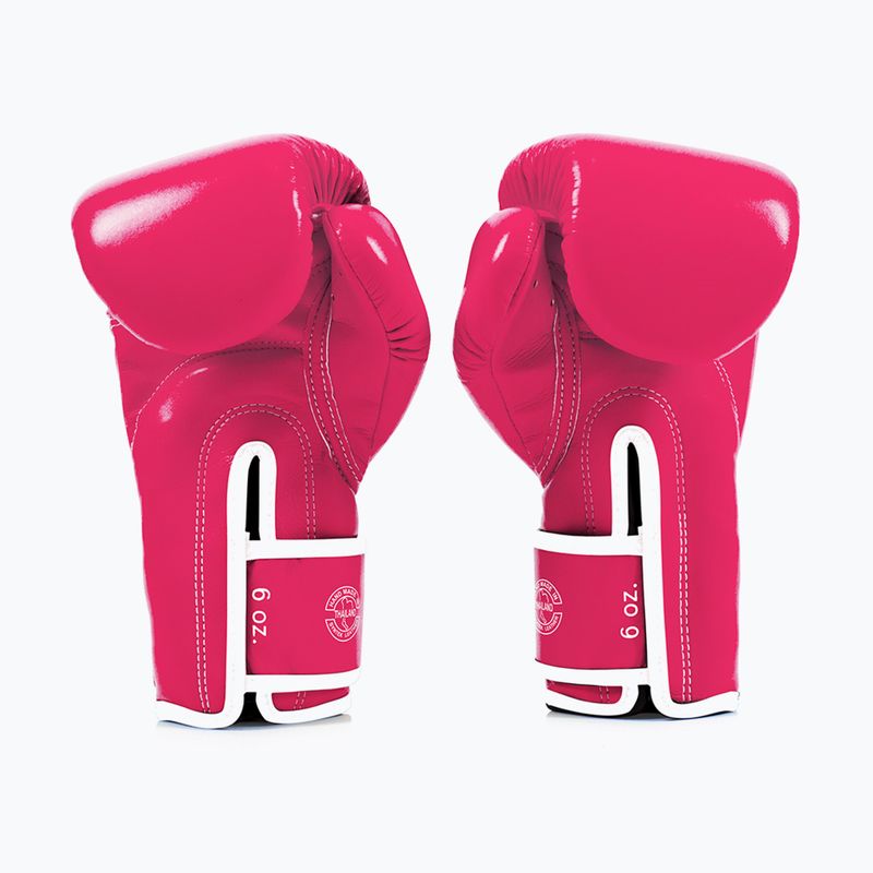 Mănuși de box Fairtex Microfiber pink/white 2