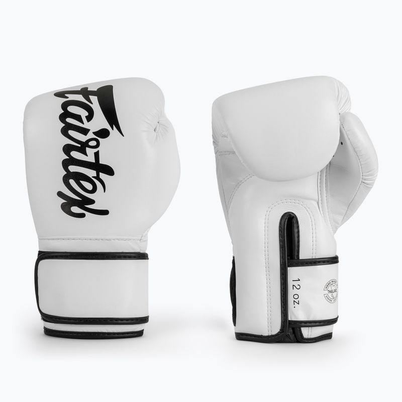 Mănuși de box Fairtex Microfiber white