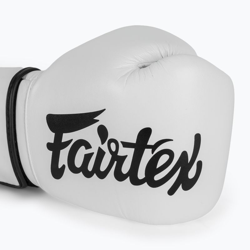 Mănuși de box Fairtex Microfiber white 5